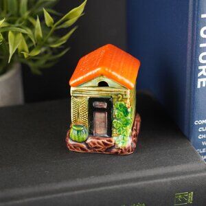 Vintage Marutomo Cottage Ware Preserve Jar Ceramic House Figurine Tiny Cottage